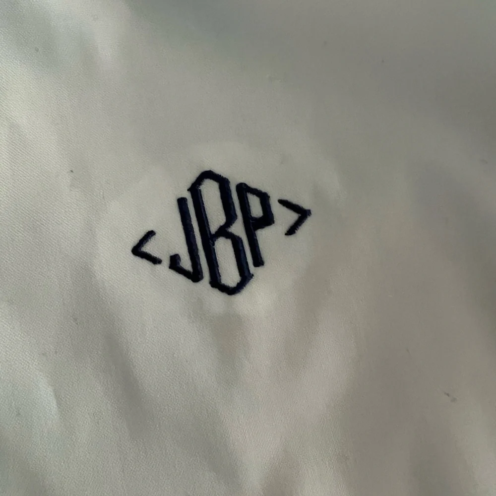 Lands End Boys Dress Shirt size 16,‎ monogram jBp
